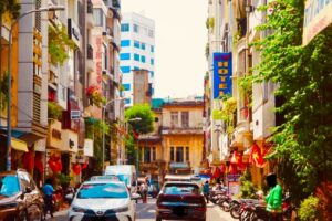 The streetscape of Ho Chi Minh