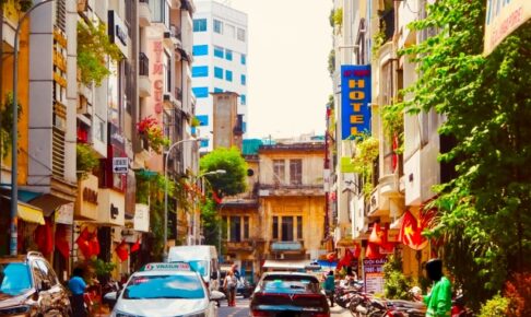The streetscape of Ho Chi Minh